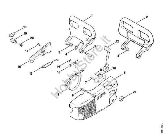 Freno catena Motoseghe a benzina (MS) 012 AVTEQ della marca STIHL