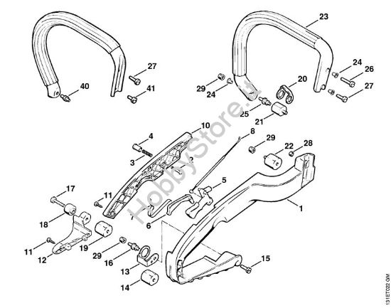 Impugnatura Motoseghe a benzina (MS) 012 AVTEQ della marca STIHL