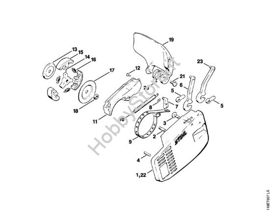 Freno catena Motoseghe a benzina (MS) 015 AV della marca STIHL