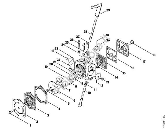Carburatore HDC-17 Motoseghe a benzina (MS) 015 L della marca STIHL