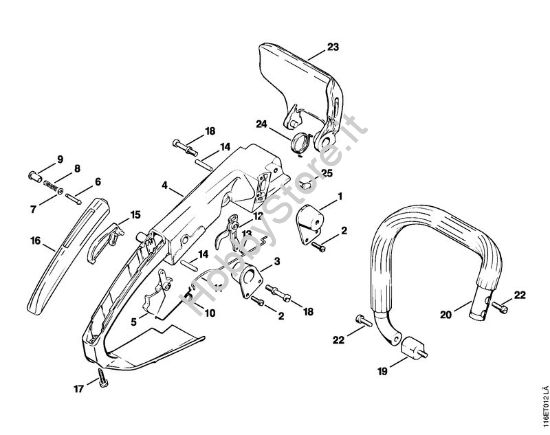 Impugnatura Motoseghe a benzina (MS) 015 L della marca STIHL