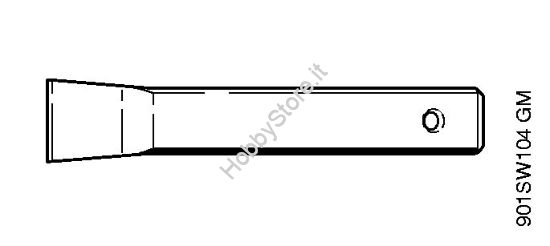 Punzone scanalato per spranghe di guida 1,3 mm Motoseghe a benzina (MS) 020 (1114) della marca STIHL