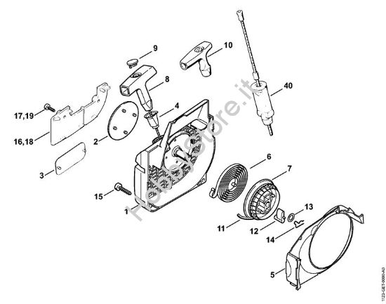 Dispositivo di avviamento Motoseghe a benzina (MS) 021 della marca STIHL