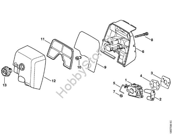 Filtro aria 023 L Motoseghe a benzina (MS) 023 L della marca STIHL
