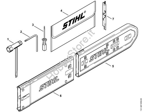 Attrezzi, accessorio a richiesta Motoseghe a benzina (MS) 024 S della marca STIHL