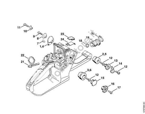 Sistema AV Motoseghe a benzina (MS) 024 SW della marca STIHL