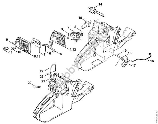Filtro aria Motoseghe a benzina (MS) 028 della marca STIHL