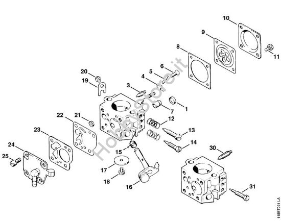 Carburatore Tillotson Motoseghe a benzina (MS) 028 WB della marca STIHL