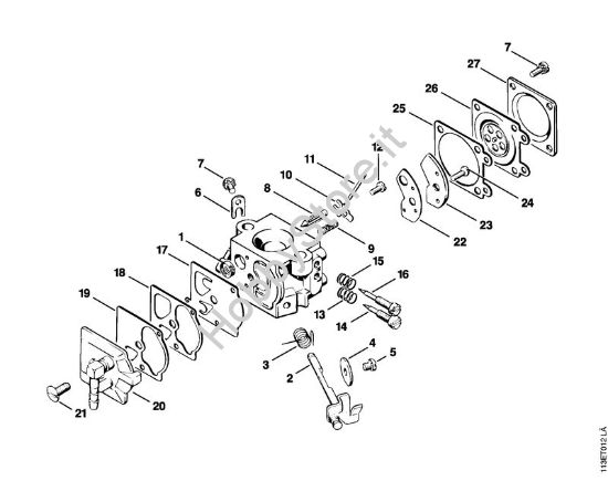 Carburatore Walbro Motoseghe a benzina (MS) 031 della marca STIHL