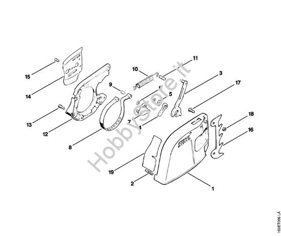 Freno catena Motoseghe a benzina (MS) 032 AV della marca STIHL