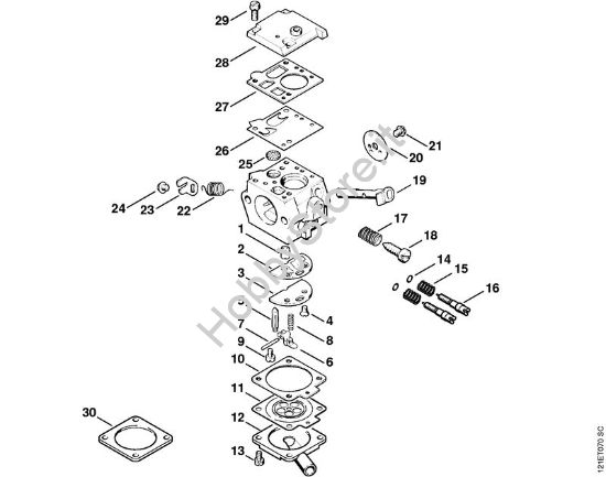Carburatore Bing 48A125 (50.2008) Motoseghe a benzina (MS) 038 FB della marca STIHL