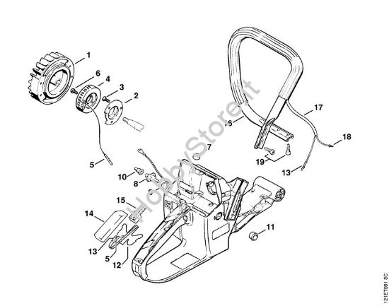 Riscaldamento Motoseghe a benzina (MS) 038 SW della marca STIHL