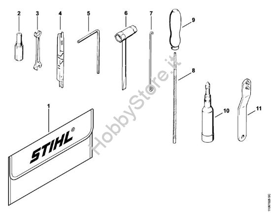 Attrezzi, accessorio a richiesta Motoseghe a benzina (MS) 041 AVFBQ della marca STIHL