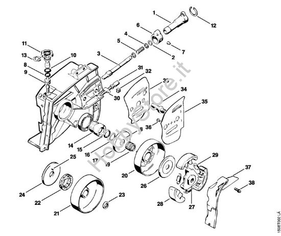 Pompa olio, frizione Motoseghe a benzina (MS) 041 FB della marca STIHL