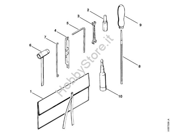 Attrezzi, accessorio a richiesta Motoseghe a benzina (MS) 041 G della marca STIHL