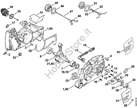 Carter albero a gomito, albero a gomito Motoseghe a benzina (MS) 044 C della marca STIHL