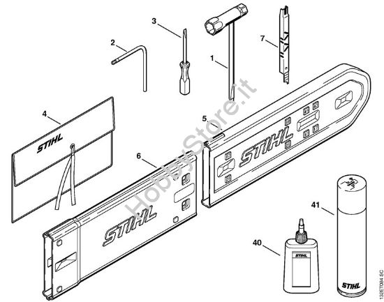 Attrezzi, accessorio a richiesta Motoseghe a benzina (MS) 044 W della marca STIHL
