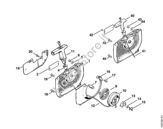 Dispositivo di avviamento Motoseghe a benzina (MS) 044 W della marca STIHL