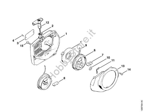 Dispositivo di avviamento Motoseghe a benzina (MS) 048 della marca STIHL