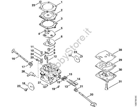 Carburatore Motoseghe a benzina (MS) 048 W della marca STIHL