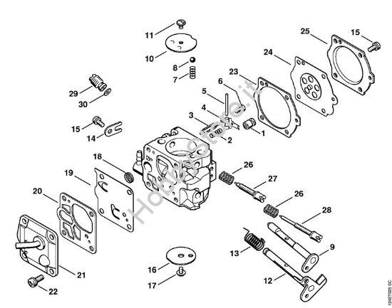 Carburatore WJ-112 Motoseghe a benzina (MS) 051 Q della marca STIHL