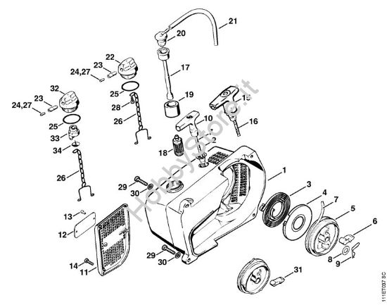 Dispositivo di avviamento Motoseghe a benzina (MS) 051 Q della marca STIHL