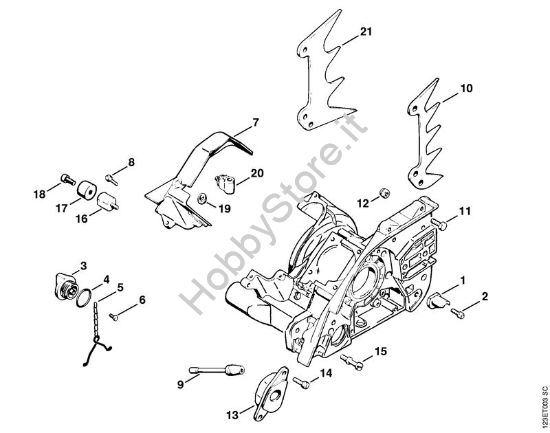 Calotta ventola Motoseghe a benzina (MS) 056 M della marca STIHL