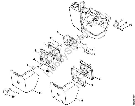 Filtro aria Motoseghe a benzina (MS) 056 M della marca STIHL
