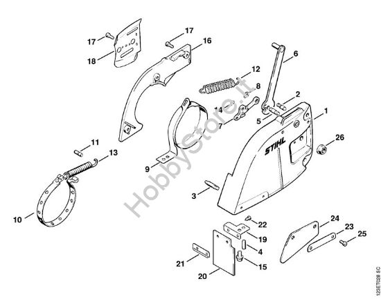 Freno catena Motoseghe a benzina (MS) 056 M della marca STIHL