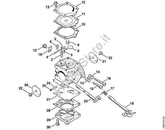 Carburatore WJ-4 Motoseghe a benzina (MS) 056 S della marca STIHL