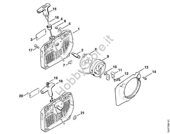 Dispositivo di avviamento Motoseghe a benzina (MS) 064 R della marca STIHL
