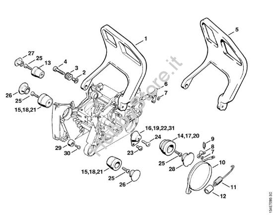 Sistema AV Motoseghe a benzina (MS) 064 W della marca STIHL