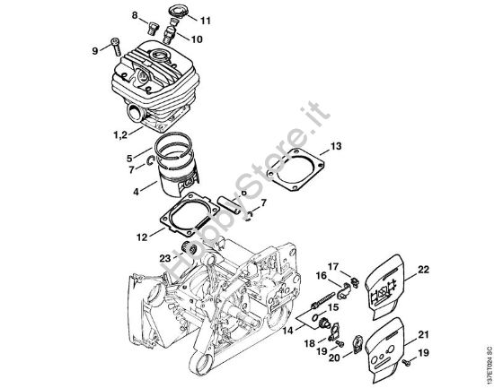 Cilindro Motoseghe a benzina (MS) 066 M della marca STIHL