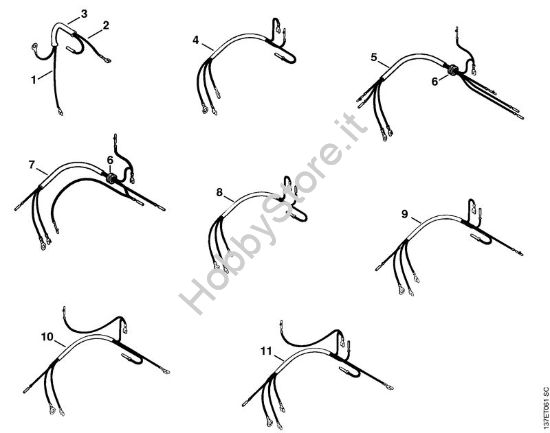 Fascio di cavi Motoseghe a benzina (MS) 066 W della marca STIHL