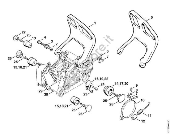 Sistema AV Motoseghe a benzina (MS) 066 W della marca STIHL