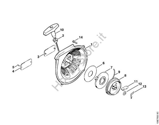 Dispositivo di avviamento Motoseghe a benzina (MS) 070 della marca STIHL
