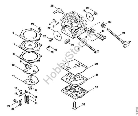 Carburatore WS-26 Motoseghe a benzina (MS) 076 S della marca STIHL