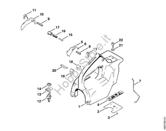 Cappottatura Motoseghe a benzina (MS) 08 SE della marca STIHL