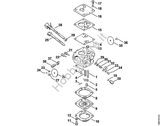 Carburatore IVH8 Brosol  ‡¥ X 27 526 677 Motoseghe a benzina (MS) 08 SEQ della marca STIHL