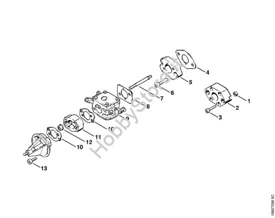 Filtro aria  ‡¥ X 27 526 677 Motoseghe a benzina (MS) 08 SEQ della marca STIHL