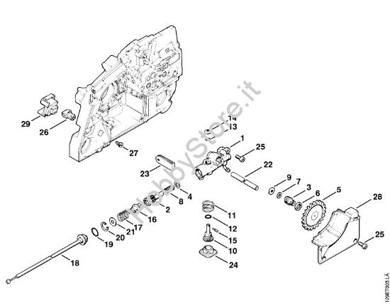 Pompa olio Motoseghe a benzina (MS) 084 della marca STIHL