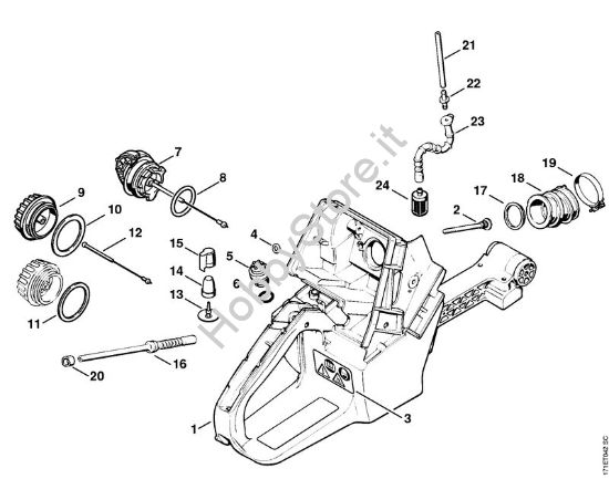 Corpo serbatoio Motoseghe a benzina (MS) 088 della marca STIHL