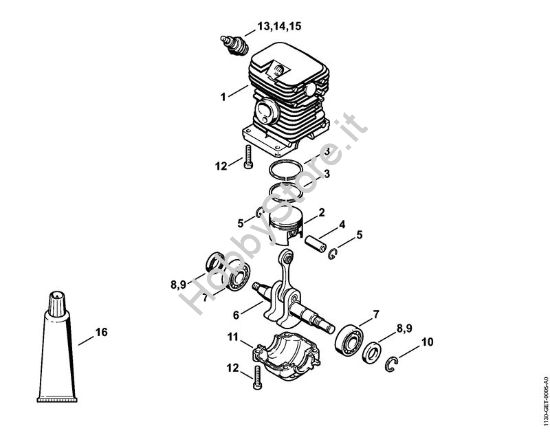 Cilindro Motoseghe a benzina (MS) MS 170 C-E D della marca STIHL