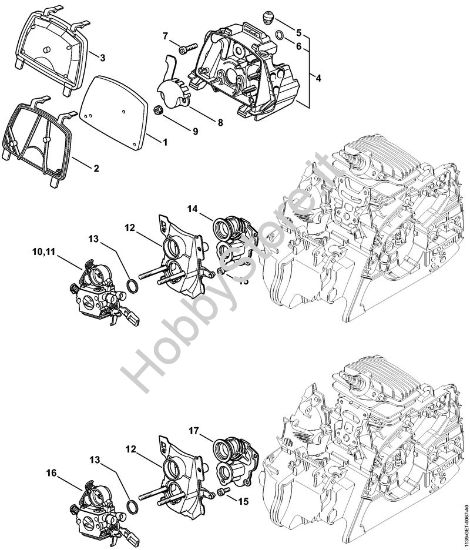 Filtro aria, manicotto elastico Motoseghe a benzina (MS) MS 171 della marca STIHL