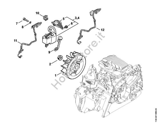 Impianto di accesione Motoseghe a benzina (MS) MS 171 della marca STIHL