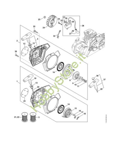 Picture of Dispositivo avviamento, impianto di accensione MS 172
