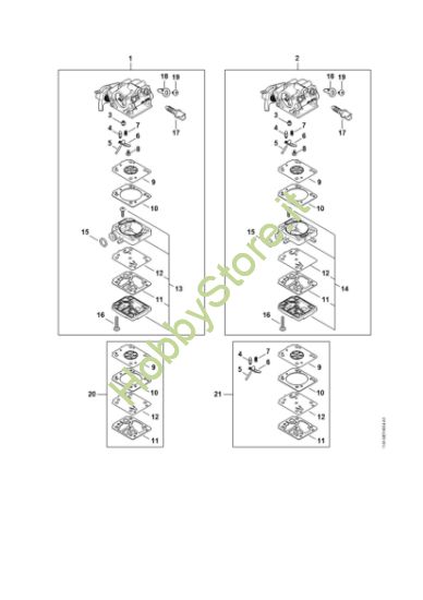 Picture of Particolari carburatore MS 172 C-BE