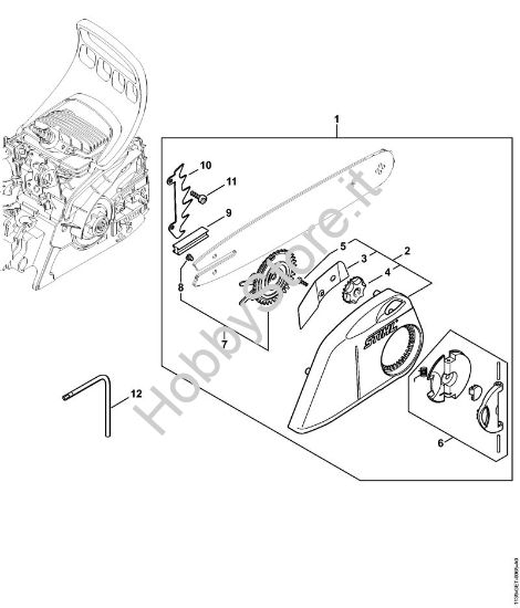 Tensado rÃ¡pido de la cadena MS 181 Motoseghe a benzina (MS) MS 181 della marca STIHL