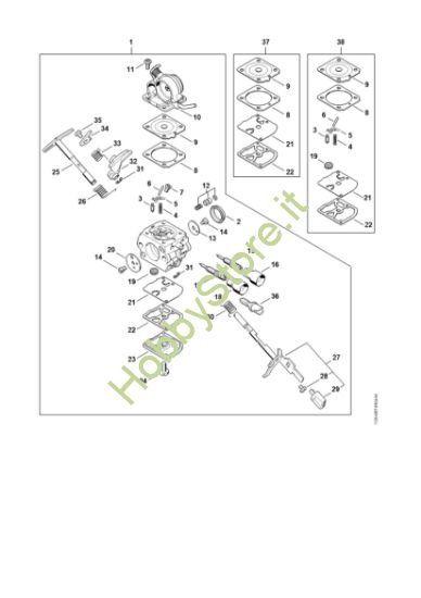 Picture of Carburatore 1139/25 MS 181 C-BE