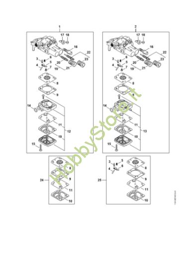 Picture of Particolari carburatore MS 182